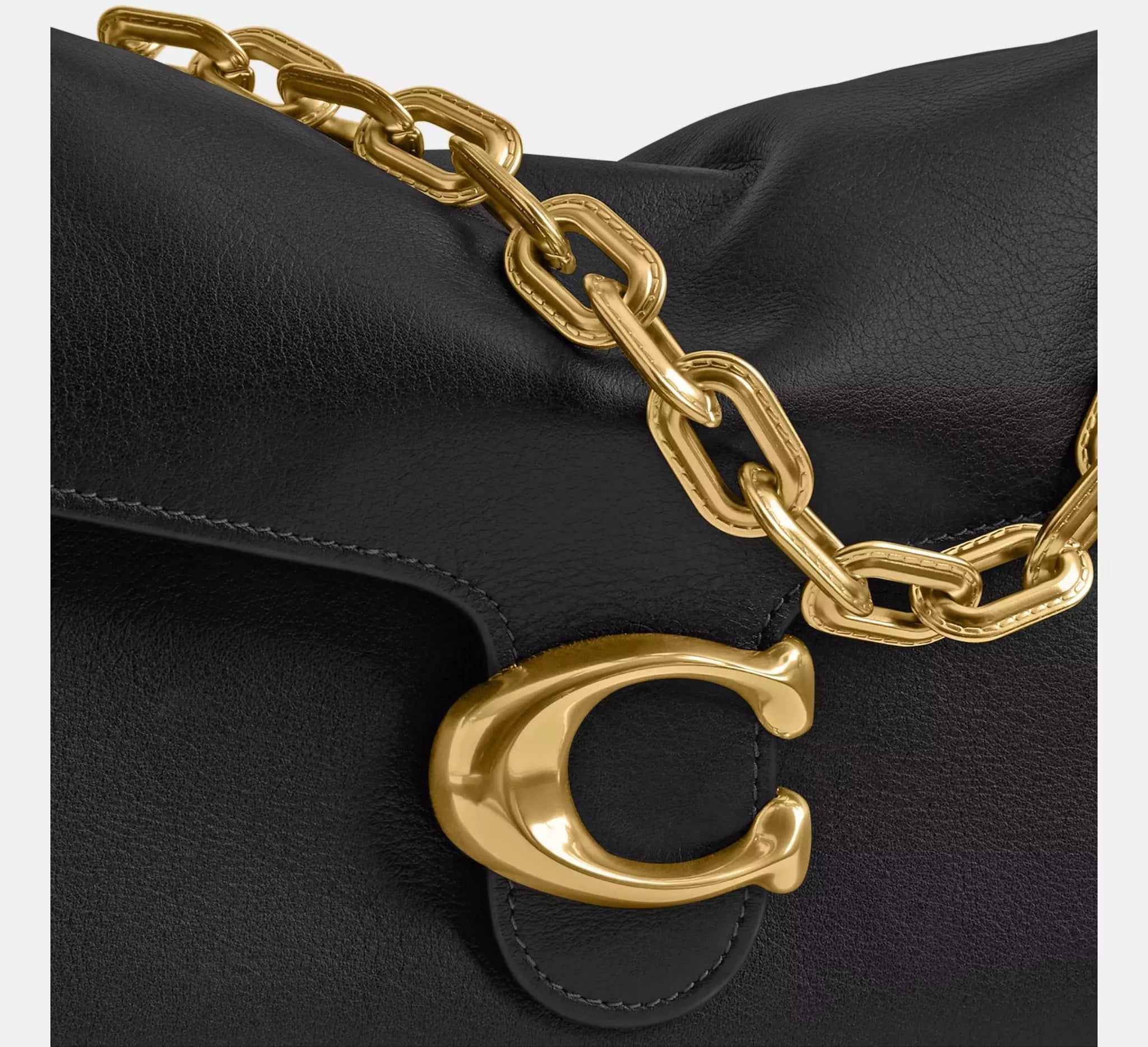  Túi Nữ Coach Chain Tabby Shoulder Bag 'Black' 