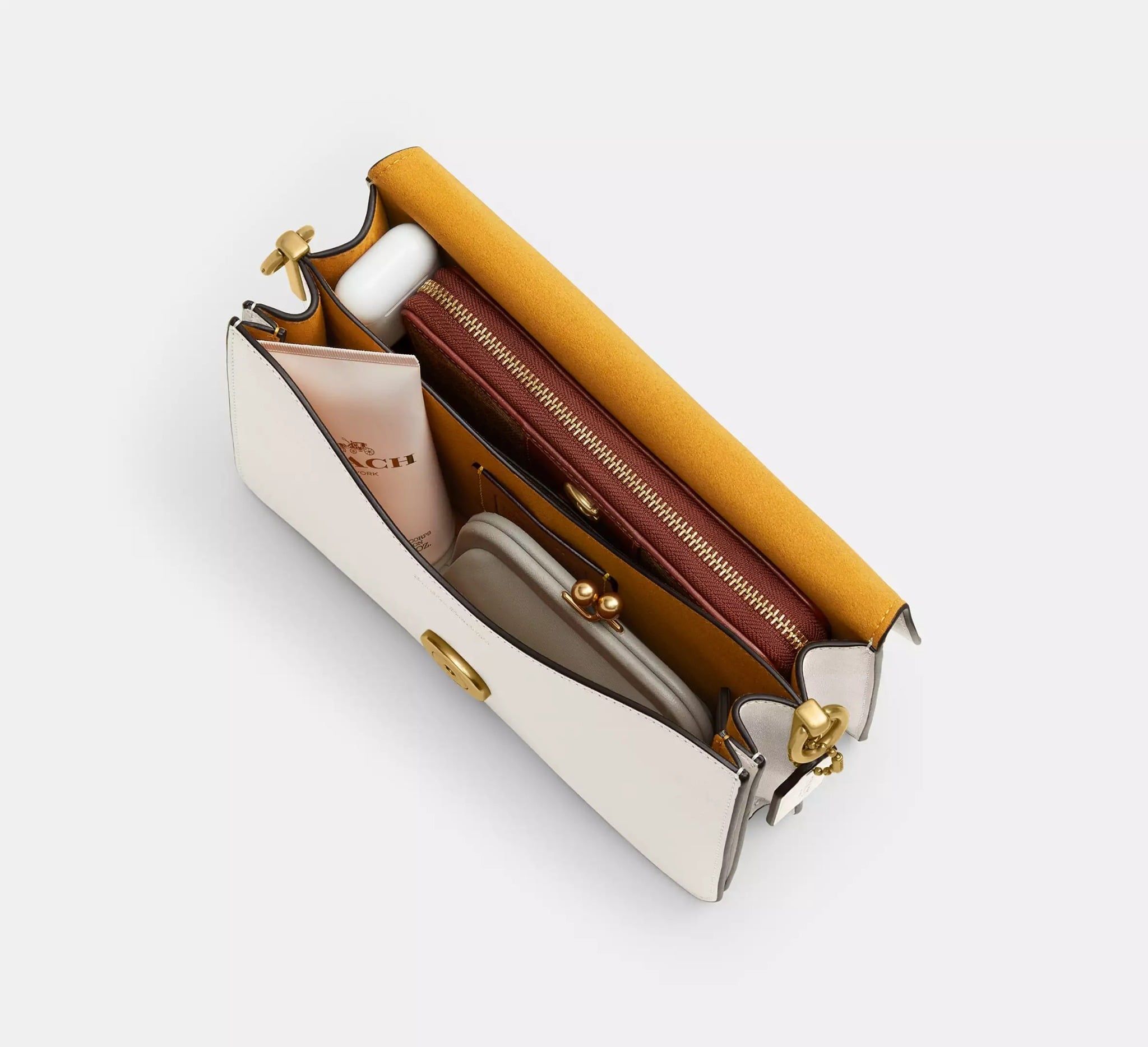  Túi Nữ Coach Chain Tabby Shoulder Bag 'Chalk' 