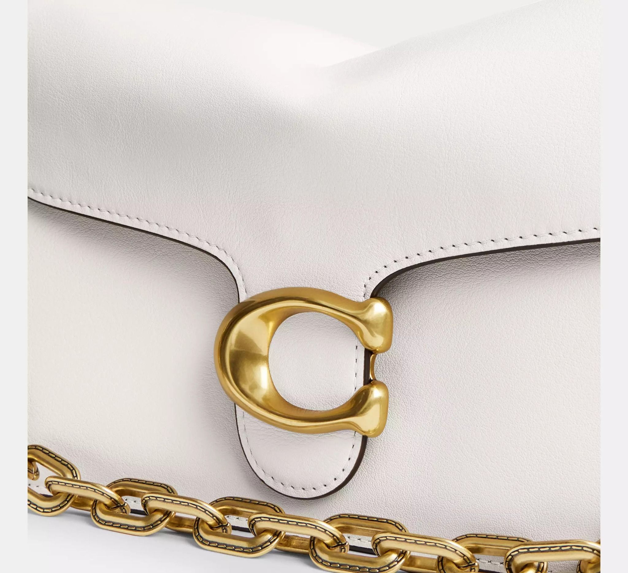  Túi Nữ Coach Chain Tabby Shoulder Bag 'Chalk' 