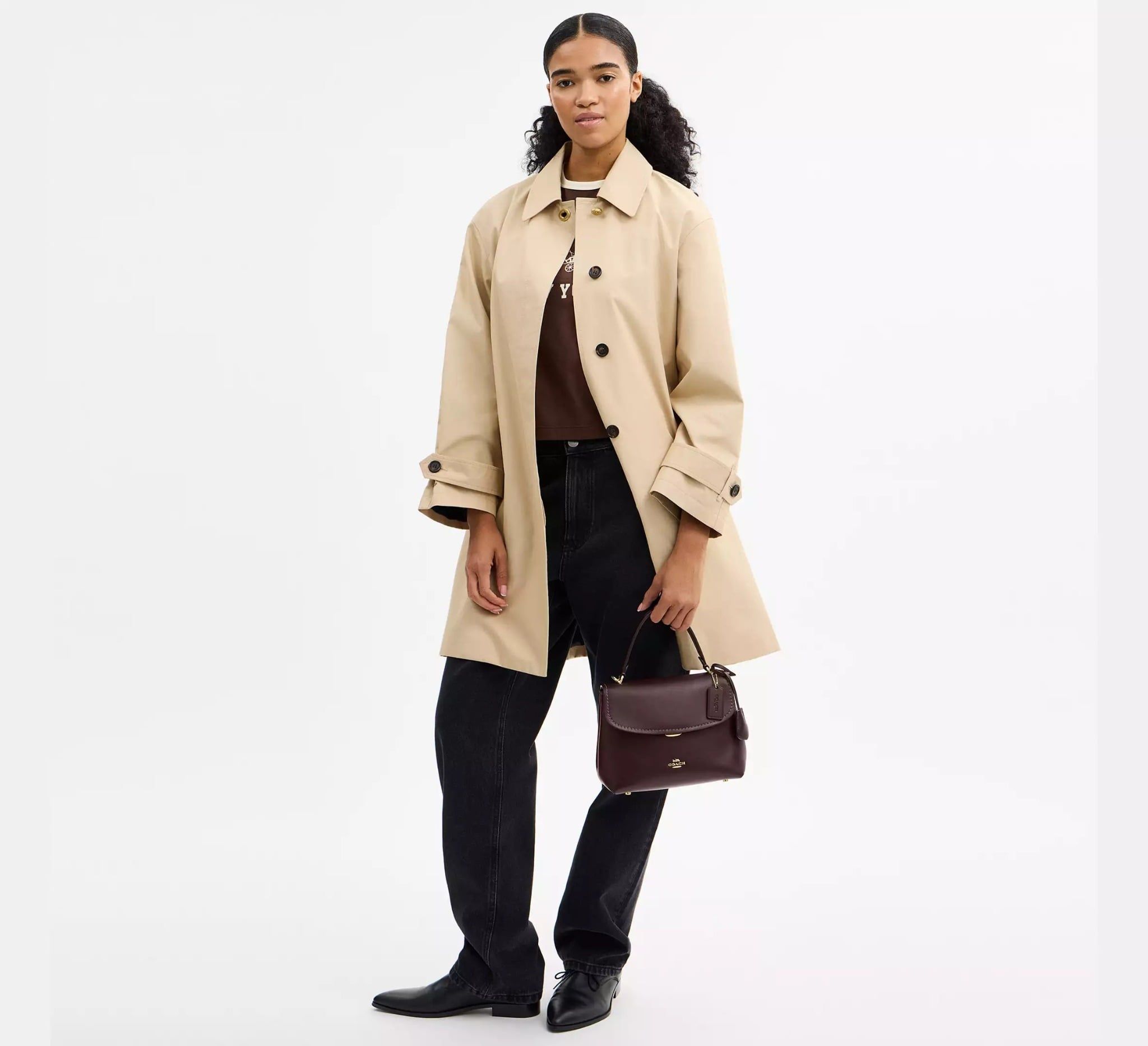  Túi Nữ Coach Emory Top Handle Bag 'Espresso' 