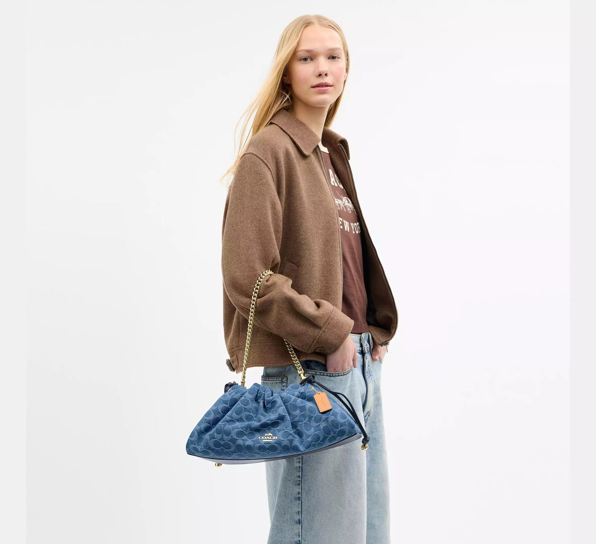  Túi Nữ Coach Faye Large Shoulder Bag 'Blue' 