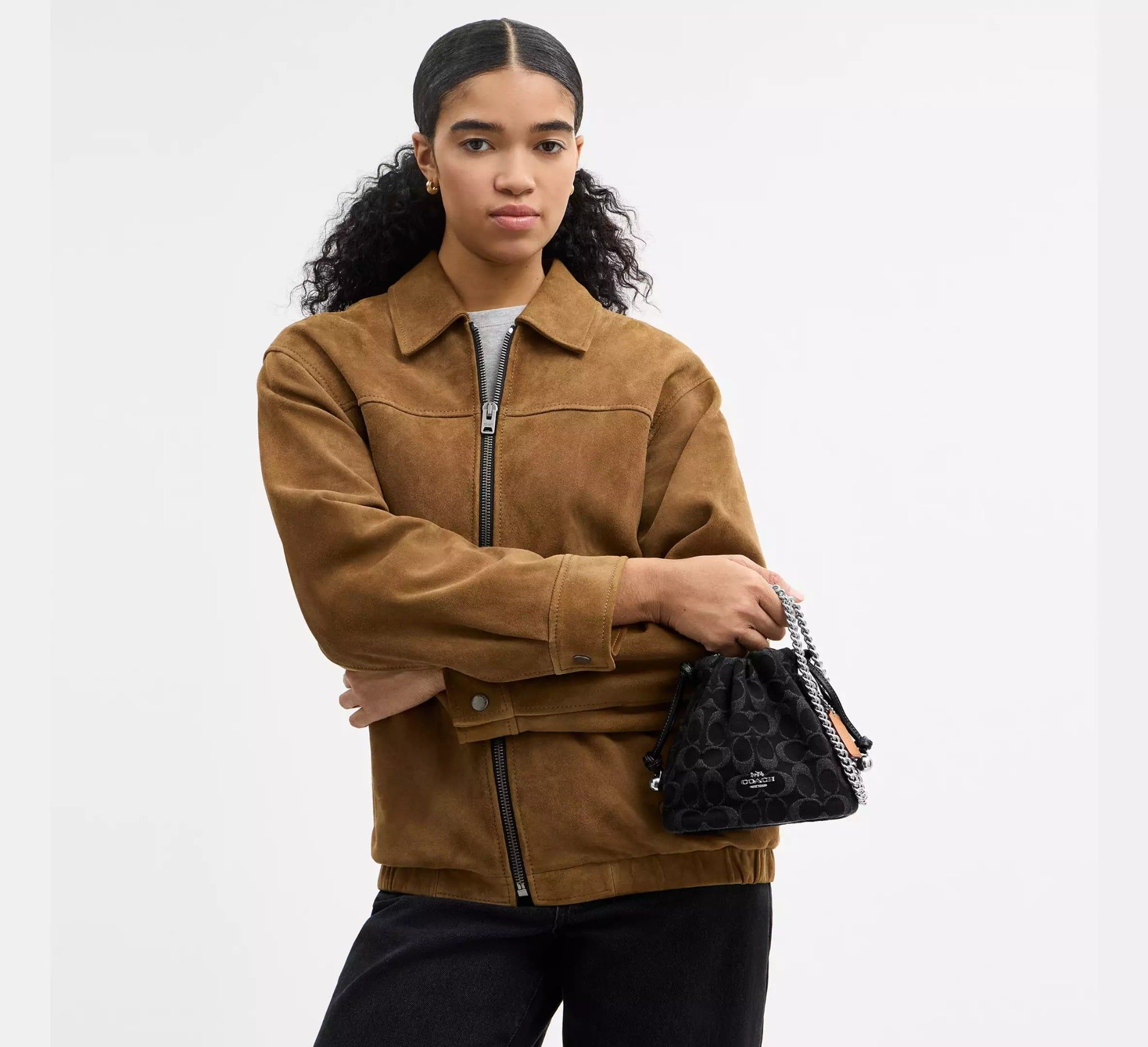  Túi Nữ Coach Faye Mini Drawstring Bag 'Black' 