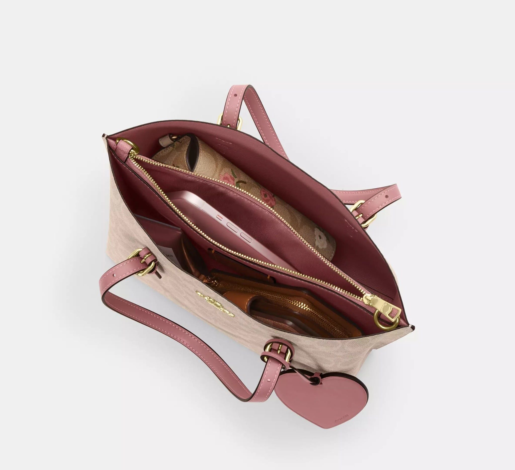  Túi Nữ Coach Mollie Tote Bag 25 'Sand Peony' 