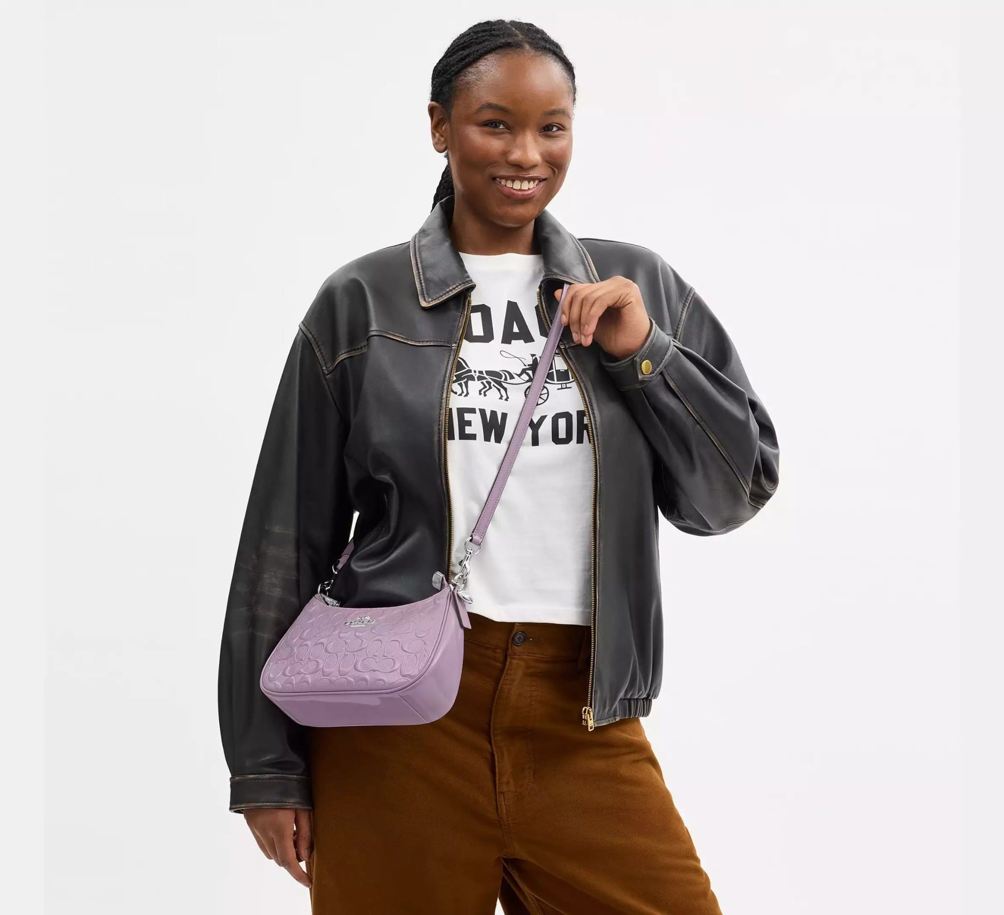  Túi Nữ Coach Teri Shoulder Bag 'Light Violet' 