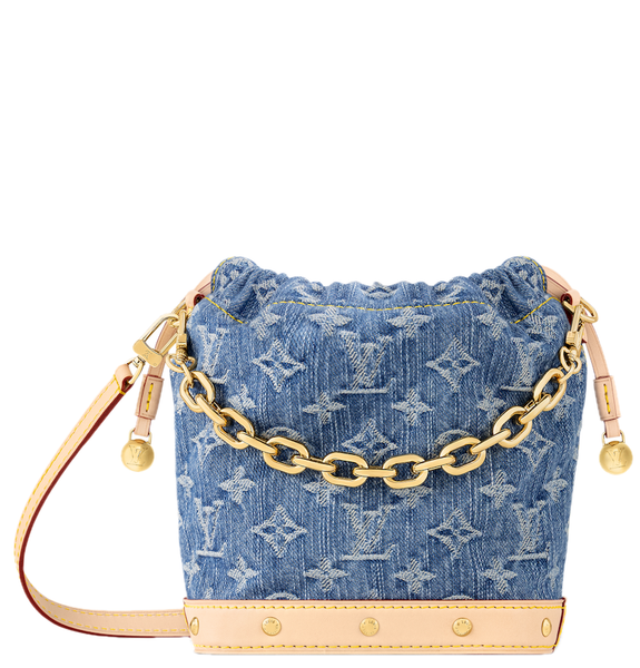 Túi Nữ Louis Vuitton Nano Noé Backpack 'Denim Blue' 