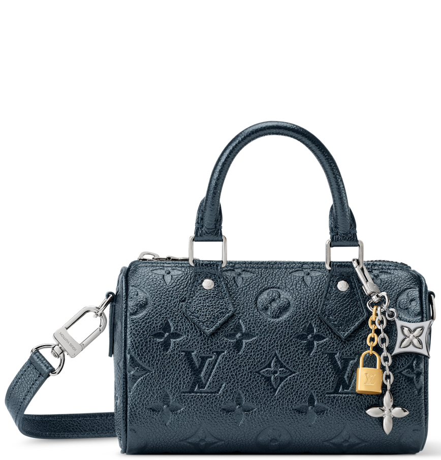  Túi Nữ Louis Vuitton Nano Speedy Bag 'Shimmery Ink' 