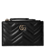  Ví Gucci GG Marmont Zip Key Case 'Black' 