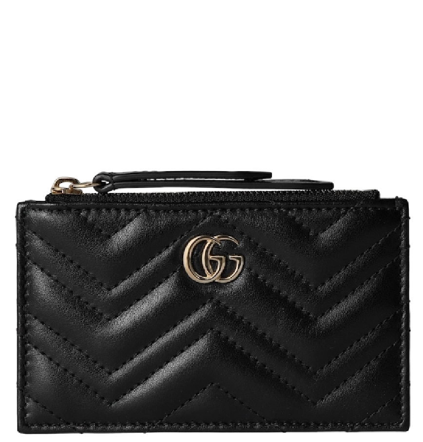  Ví Gucci GG Marmont Zip Key Case 'Black' 