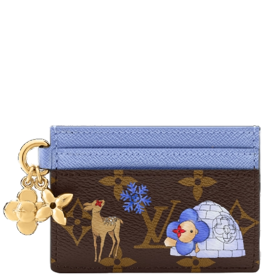  Ví Louis Vuitton LV Charms Card Holder 'Blue Frost' 
