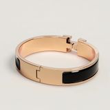  Vòng Tay Nữ Hermes Clic H 'Noir Rose Gold' 
