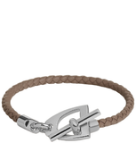  Vòng Tay Nữ Hermes Etrier 'Étoupe Palladium' 