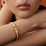  Vòng Tay Nữ Hermes Mini Clic Kelly 'Crème' 
