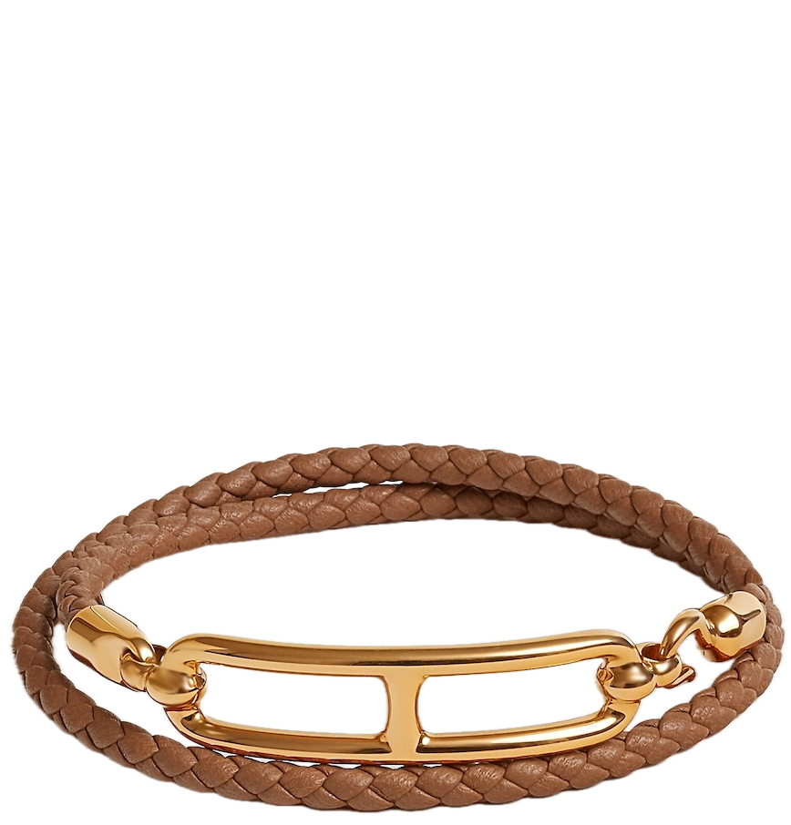  Vòng Tay Nữ Hermes Roulis Double Tour 'Gold' 