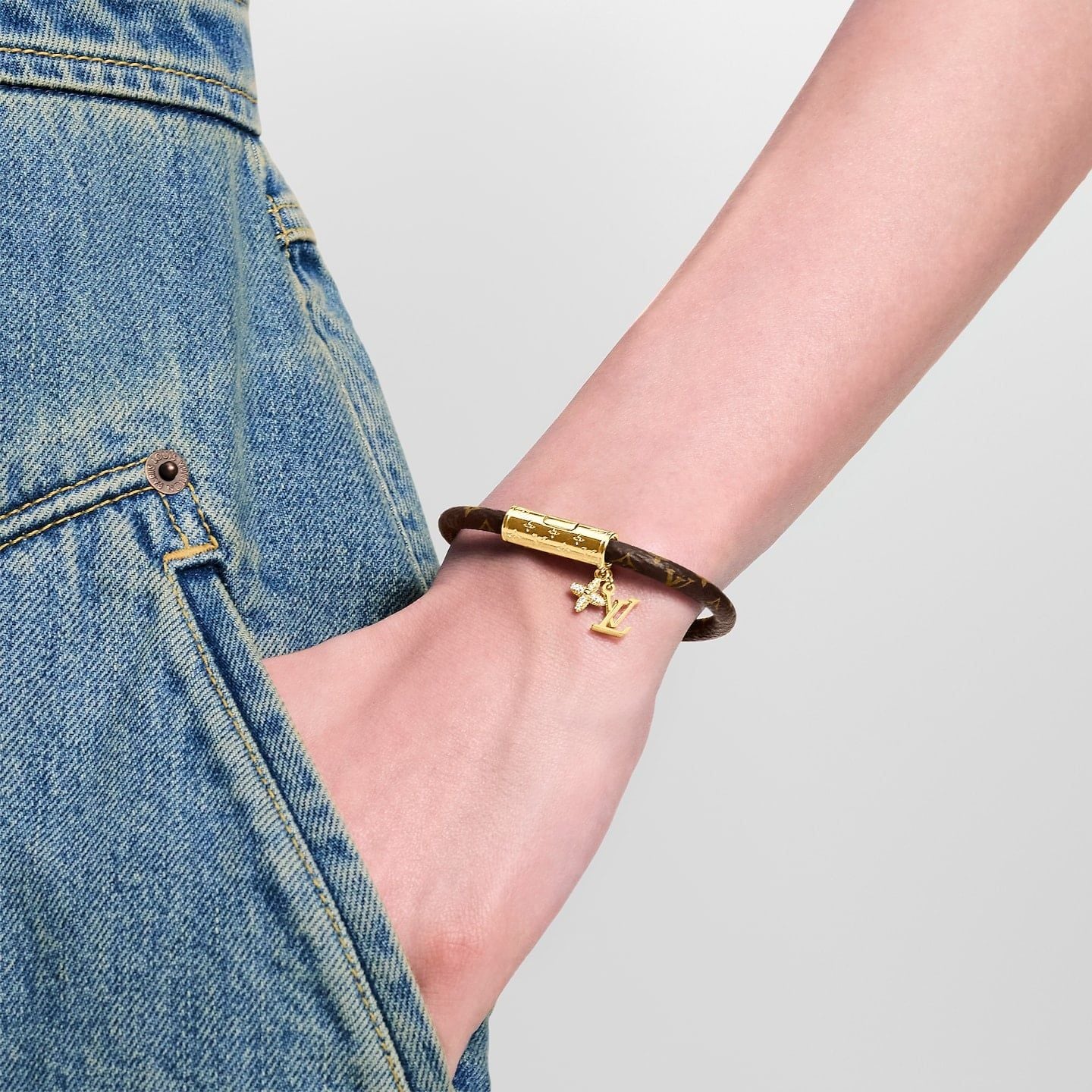  Vòng Tay Nữ Louis Vuitton LV Push Bracelet 'Black' 