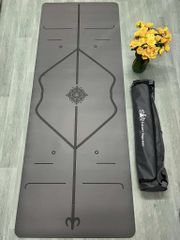 Thảm tập yoga cao su PU Luxury dày 5mm - Thảm yoga định tuyến cao cấp, thấm hút mồ hôi, chống trơn chống trượt