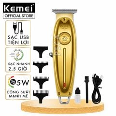 Tông đơ chấn viền kemei KM-1949 không dây chuyên nghiệp, có thể khắc tatoo cạo trắng siêu nhẹ siêu sát - Hàng chính hãng