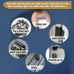 Dầu tra lưỡi tông đơ Kemei 55ml giúp làm mát lưỡi, động cơ hoạt động tốt, bảo vệ lưỡi chống gỉ sét, kéo dài tuổi thọ tông đơ - Hàng chính hãng