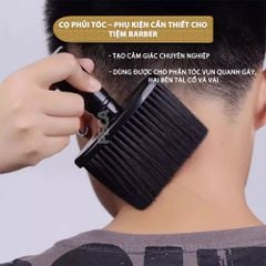 Chổi phủi tóc Kemei chuyên nghiệp đầu lông mềm giúp phủi sạch, cọ quét tóc sau khi cắt chuyên dụng cho tiệm barber - Chính hãng