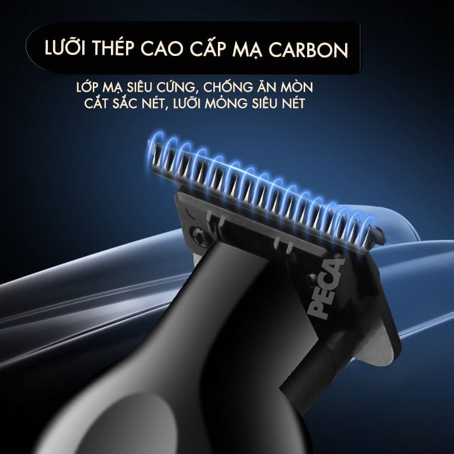Bộ lưỡi tông đơ chấn viền thay thế cho Kemei KM-2299 bằng thép không gỉ mạ DLC chuyên dụng - Chính hãng