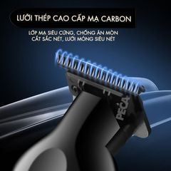 Bộ lưỡi tông đơ chấn viền thay thế cho Kemei KM-2299 bằng thép không gỉ mạ DLC chuyên dụng - Chính hãng