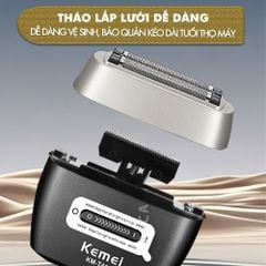 Máy cạo râu mini Kemei KM-T416 cao cấp 5 lưỡi cạo động cơ siêu tốc 13.000 RPM cạo sạch sâu - Chính hãng