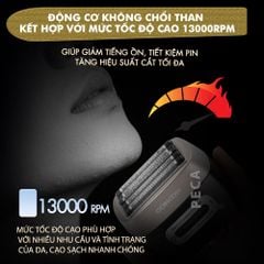 Máy cạo râu mini Kemei KM-T416 cao cấp 5 lưỡi cạo động cơ siêu tốc 13.000 RPM cạo sạch sâu - Chính hãng