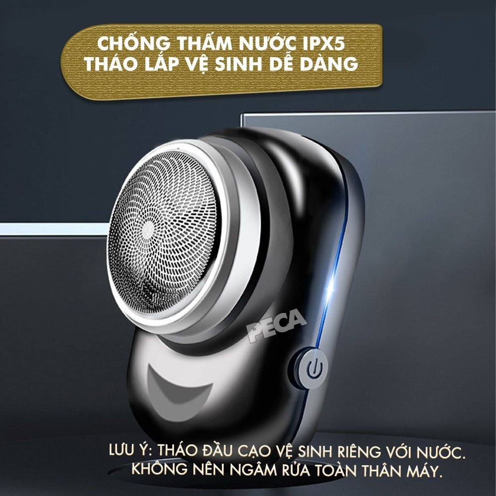 Máy cạo râu mini Kemei KM-C2 lưỡi thép không gỉ - Chính hãng