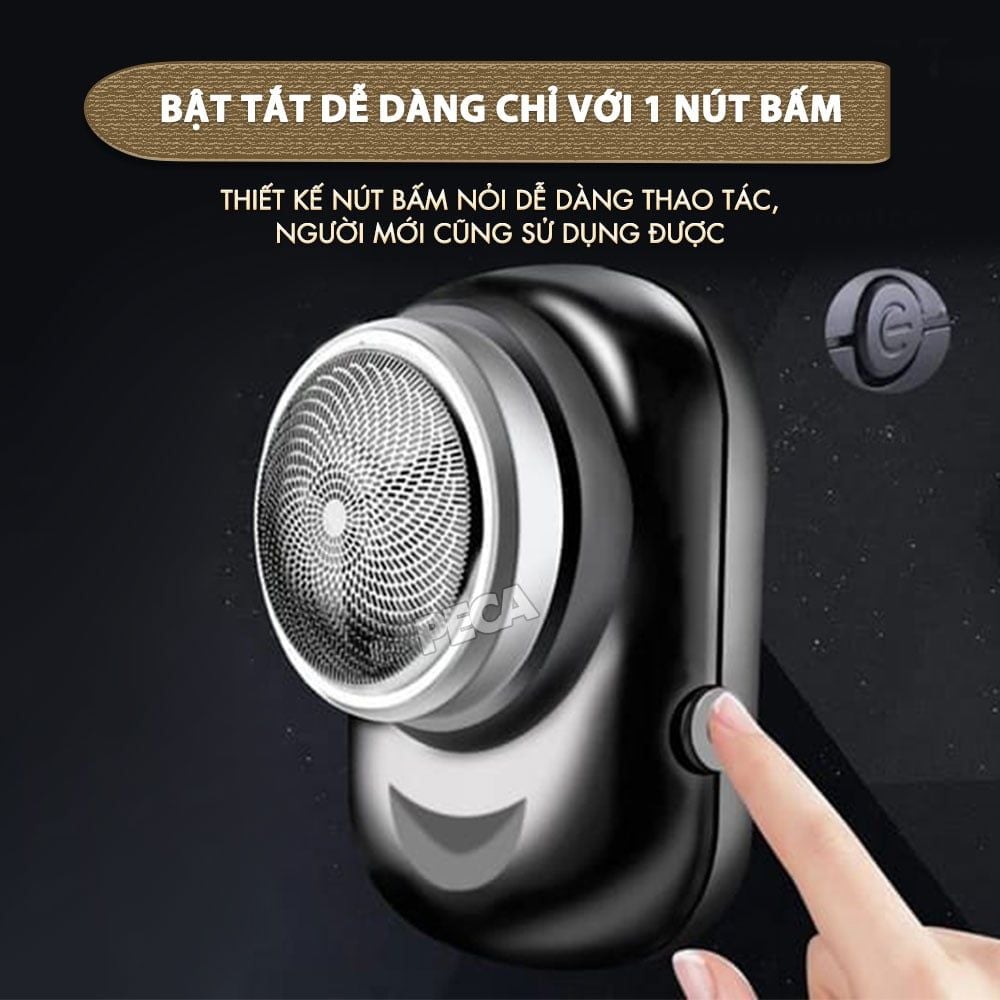 Máy cạo râu mini Kemei KM-C2 lưỡi thép không gỉ - Chính hãng