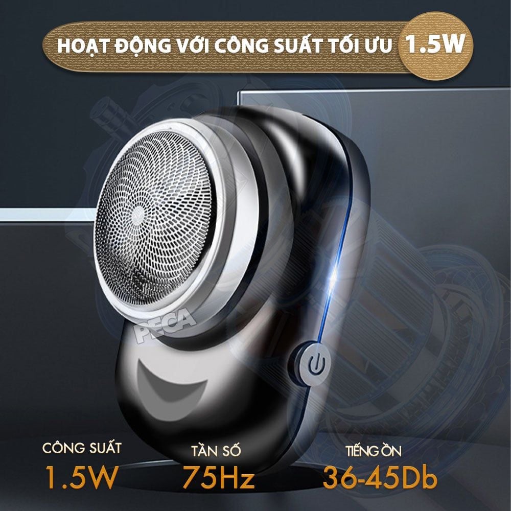 Máy cạo râu mini Kemei KM-C2 lưỡi thép không gỉ - Chính hãng
