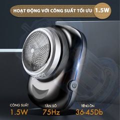 Máy cạo râu mini Kemei KM-C2 lưỡi thép không gỉ - Chính hãng