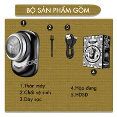 Máy cạo râu mini Kemei KM-C2 lưỡi thép không gỉ - Chính hãng