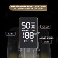 Máy cạo râu Kemei KM-T418 tích hợp đèn khử khuẩn UV, lưỡi kép cạo sạch nhanh, màn hình LCD, công suất mạnh mẽ 5W - Hàng chính hãng