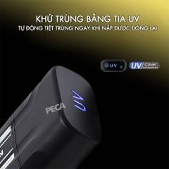 Máy cạo râu Kemei KM-T418 tích hợp đèn khử khuẩn UV, lưỡi kép cạo sạch nhanh, màn hình LCD, công suất mạnh mẽ 5W - Hàng chính hãng