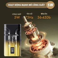Máy cạo râu Kemei KM-T418 tích hợp đèn khử khuẩn UV, lưỡi kép cạo sạch nhanh, màn hình LCD, công suất mạnh mẽ 5W - Hàng chính hãng