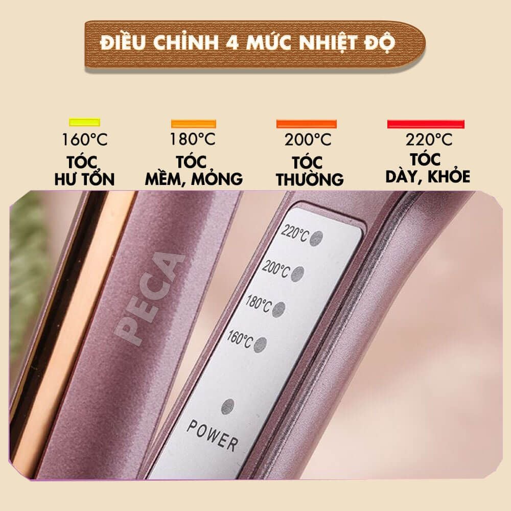 Máy bấm tóc KM-459Y máy bấm phồng chân tóc, điều chỉnh 4 mức nhiệt làm nóng 30s cực nhanh - Chính Hãng