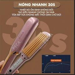 Máy bấm tóc KM-459Y máy bấm phồng chân tóc, điều chỉnh 4 mức nhiệt làm nóng 30s cực nhanh - Chính Hãng