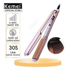 Máy bấm tóc KM-459Y máy bấm phồng chân tóc, điều chỉnh 4 mức nhiệt làm nóng 30s cực nhanh - Chính Hãng