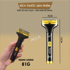 Máy tẩy lông đa năng 7in1 Kemei KM-325 gồm 7 đầu thay thế chuyên dụng cạo lông toàn thân, tỉa lông mũi - Chính hãng