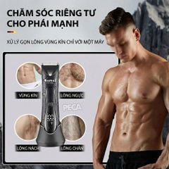 Máy cạo lông Body KEMEI KM-1846 chống nước - Tông đơ vùng kín, nách & toàn thân an toàn, không đau - Chính hãng