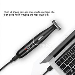 Máy tỉa lông vùng kín KEMEI KM-1903 cạo lông Body, Bikini chuyên dụng, Lưỡi kép an toàn cho da - Chính hãng