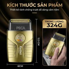 Máy cạo râu KM-T401 cao cấp Tích hợp đèn UV diệt khuẩn, động cơ siêu tốc 10.000 RPM cạo sạch sâu - Chính hãng