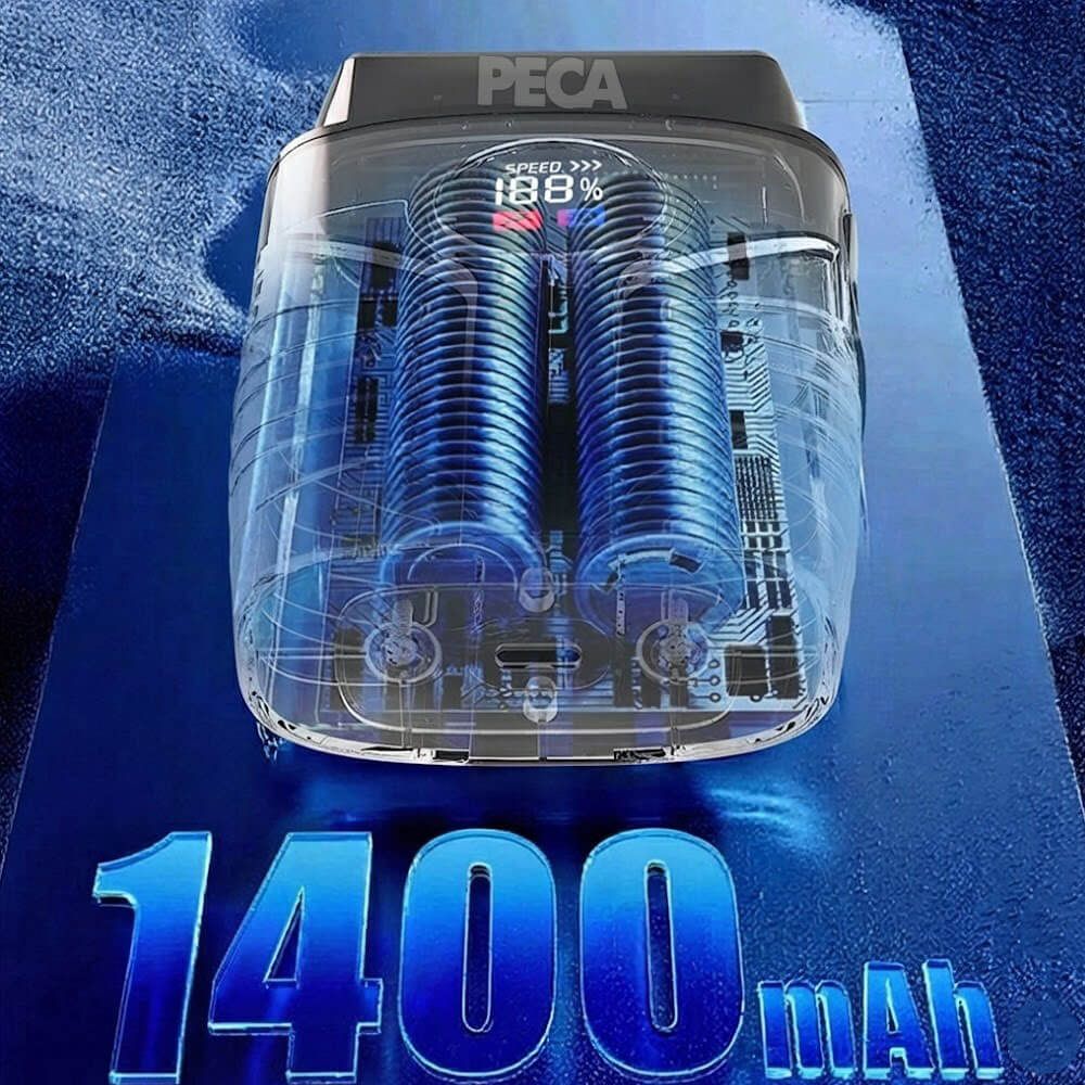 Máy cạo râu KM-T401 cao cấp Tích hợp đèn UV diệt khuẩn, động cơ siêu tốc 10.000 RPM cạo sạch sâu - Chính hãng