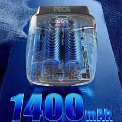 Máy cạo râu KM-T401 cao cấp Tích hợp đèn UV diệt khuẩn, động cơ siêu tốc 10.000 RPM cạo sạch sâu - Chính hãng