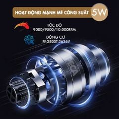 Máy cạo râu KM-T401 cao cấp Tích hợp đèn UV diệt khuẩn, động cơ siêu tốc 10.000 RPM cạo sạch sâu - Chính hãng