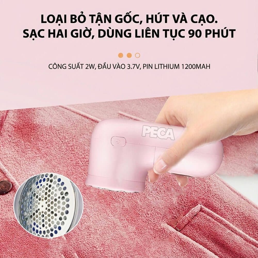 Máy cắt xơ vải quần áo KEMEI KM-166 Loại bỏ lông xù hiệu quả, giúp đồ len dạ như mới - Chính Hãng