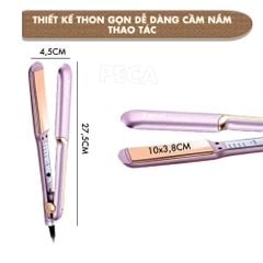 Máy duỗi tóc KM-459P làm nóng siêu tốc 30s, max 220°C - Chính hãng