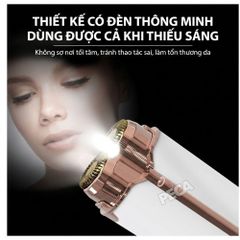 Máy cạo lông mặt KEMEI KM-151 2 Trong 1 Mini - Máy tỉa lông mày, Cạo ria mép êm ái & Sạc USB tiện lợi - Chính hãng