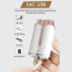 Máy cạo lông mặt KEMEI KM-151 2 Trong 1 Mini - Máy tỉa lông mày, Cạo ria mép êm ái & Sạc USB tiện lợi - Chính hãng