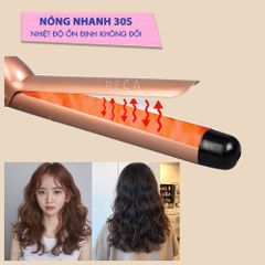 Máy uốn tóc KEMEI KM-3145 size 25mm tạo kiểu xoăn đuôi, nóng nhanh 30s - Chính hãng
