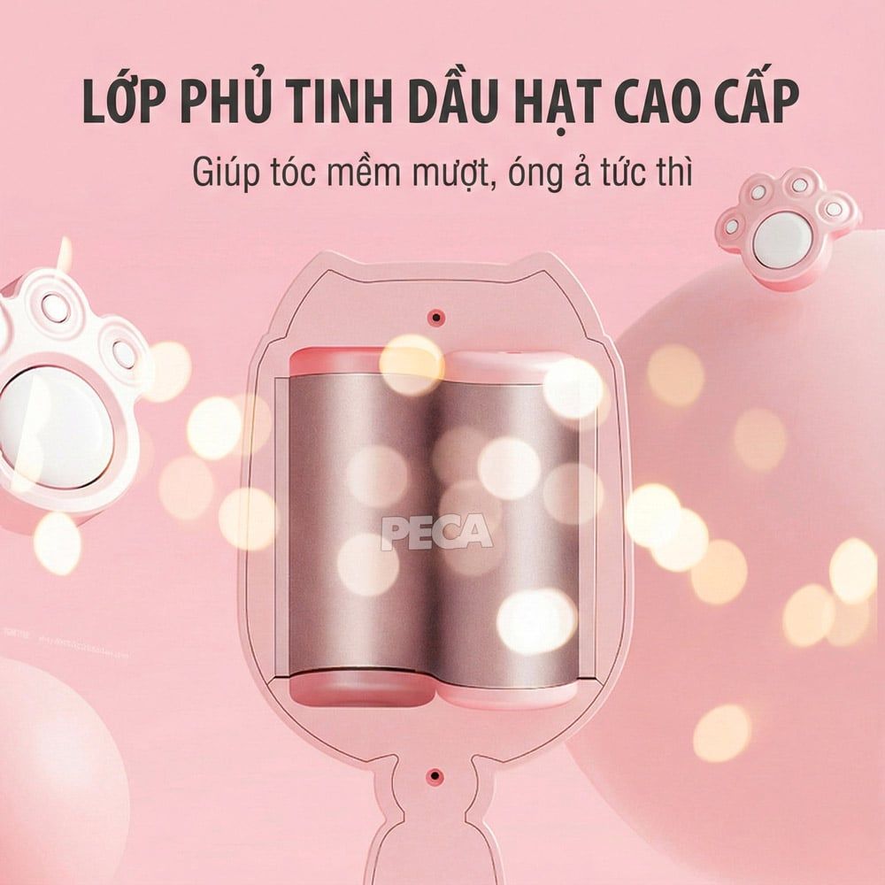 Máy uốn tóc sóng nước KEMEI KM-1233 tạo kiểu Hippie cá tính 4 mức nhiệt độ, size uốn 32mm - Chính hãng